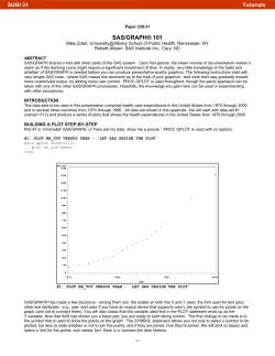 239-31: SAS/GRAPH&reg; 101