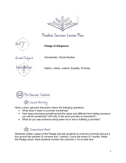Pledge of Allegiance - Paideia