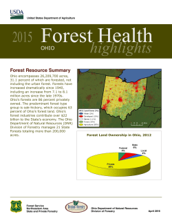 2015 Ohio Forest Health Highlights