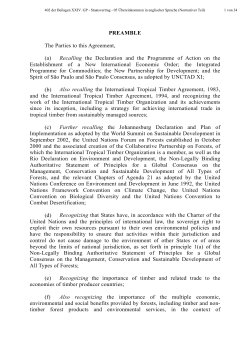 PREAMBLE The Parties to this Agreement, (a) Recalling