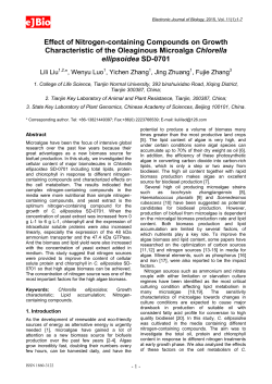 Effect of Nitrogen-containing Compounds on Growth Characteristic