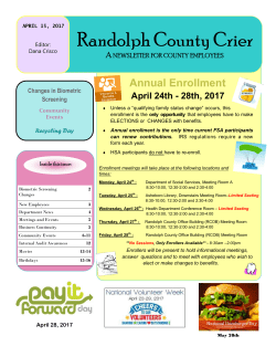 April 2017 - Randolph County