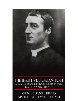 Hopkins exhibit checklist - John J. Burns Library`s Blog