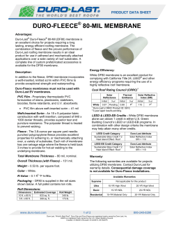 duro-fleece 80-mil membrane