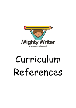 Curriculum References