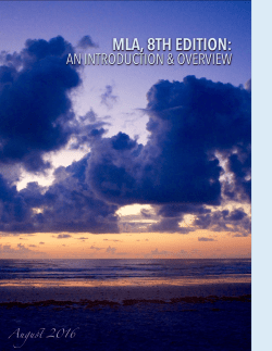 mla, 8th edition - Daytona State College