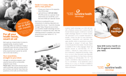 OTC Brochure 2016 FL004 Rev2 - Sunshine Health Medicare