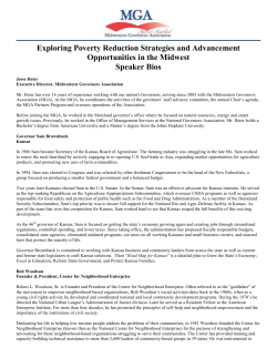 Speaker Bios - midwesterngovernors.org