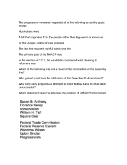 The progressive movement regarded all of the