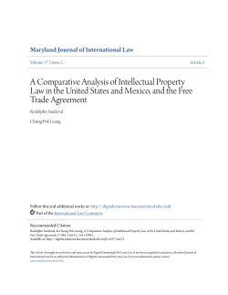 A Comparative Analysis of Intellectual Property Law in the United