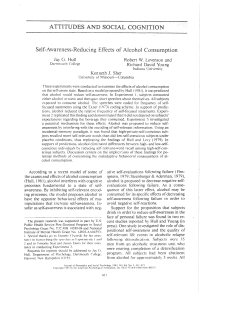 ATTITUDES AND SOCIAL COGNITION