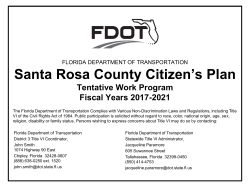 Santa Rosa County plan