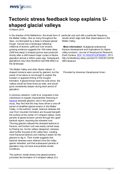 Tectonic stress feedback loop explains U