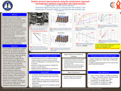 Particle removal measurements using the aerodynamic approach