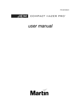 Manual - Martin Professional