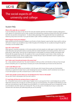 Social aspects of university and college