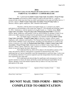 do not mail this form &ndash; bring completed to