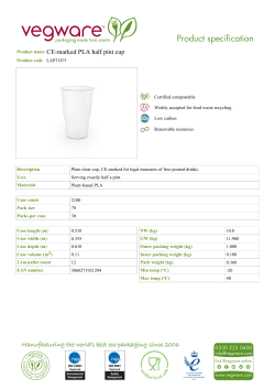 Product name CE-marked PLA half pint cup