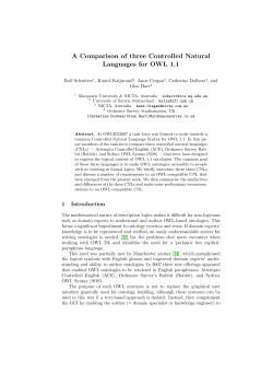 A Comparison of three Controlled Natural Languages for OWL 1.1