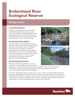 Brokenhead River Ecological Reserve