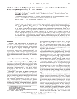 Effects of Cations on the Hydrogen Bond Network of Liquid Water