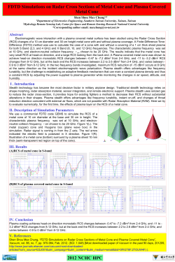 FDTD Simulations on Radar Cross Sections of Metal Cone and