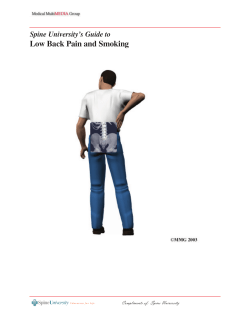 Low Back Pain and Smoking