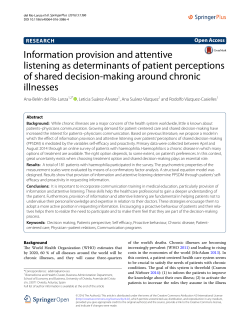 Information provision and attentive listening as determinants of