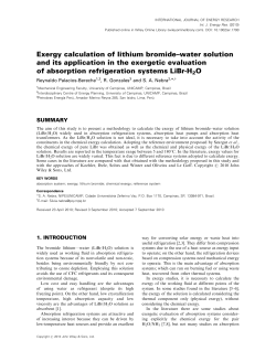 Exergy calculation of lithium bromide&ndash;water