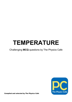 temperature - The Physics Cafe