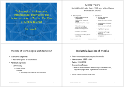 Industrialization of media