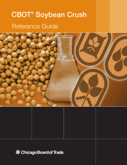 CBOT Soybean Crush - KIS Futures, Inc.