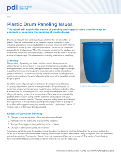 Plastic Drum Paneling Issues