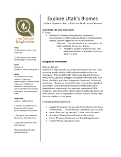 Explore Utah`s Biomes