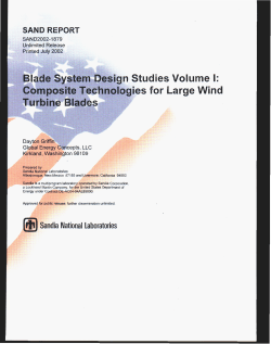 Blade System Design Studies Volume I: I Composite Technologies