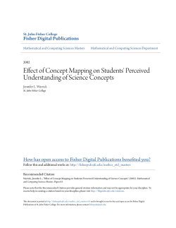 Effect of Concept Mapping on Students` Perceived Understanding of