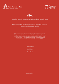 Assessing value for money in defined