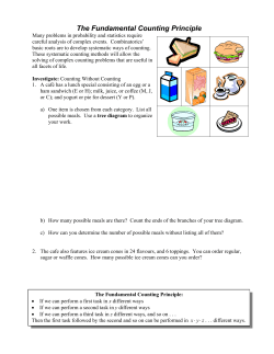 The Fundamental Counting Principle