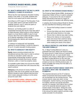 Evidence based Model FAQ - Funding Illinois` Future