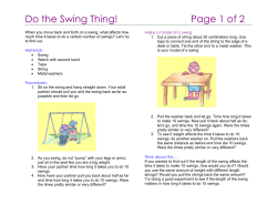 Do the Swing Thing! Page 1 of 2