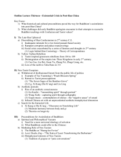 Outline Lecture Thirteen&mdash;Existential Crisis in Post