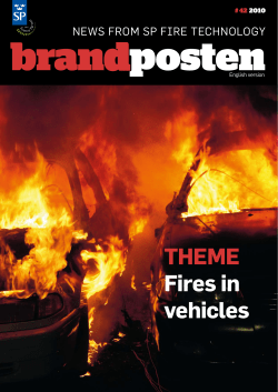 THEME Fires in vehicles