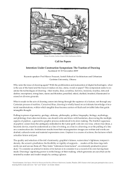 Interstices11 cfp -The Traction of Drawing
