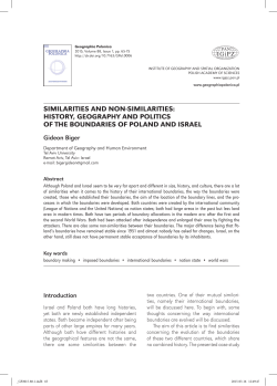 Geographia Polonica Vol. 88 No. 1 (2015), Similarities and non