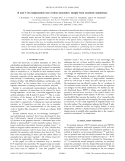 B and N ion implantation into carbon nanotubes: Insight from