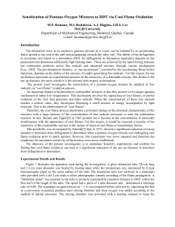 Sensitization of Pentane-Oxygen Mixtures to DDT via Cool Flame