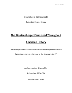 here - The Historic Stoutsenberger Farmstead