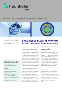 permanent magnet systems