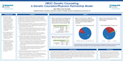 A Genetic Counselor-Physician Partnership Model