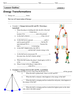 Energy Transformations
